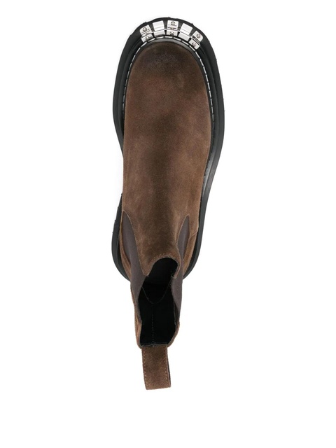 SANDRO metallic-detail chelsea boots - Brown - zdjęcie produktu nr 2