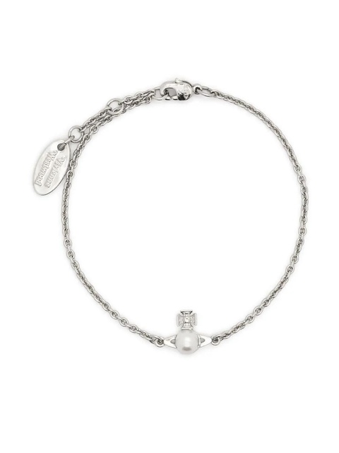 Vivienne Westwood Orb-plaque detail bracelet - Silver - zdjęcie produktu nr 1