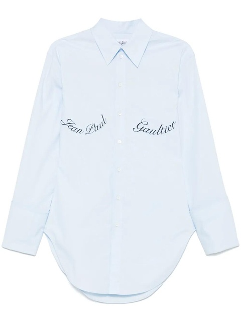 Jean Paul Gaultier logo-print shirt - Blue - zdjęcie produktu nr 1
