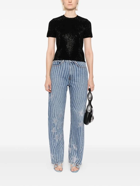 Alexander Wang star-embellished jeans - Blue - zdjęcie produktu nr 1