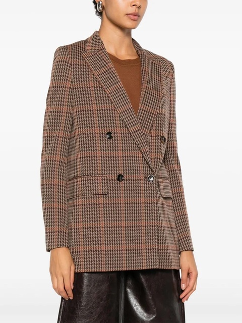 Max Mara double-breasted check jacket - Neutrals - zdjęcie produktu nr 2
