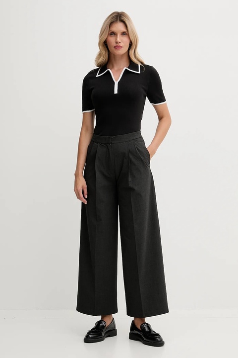 Calvin Klein Jeans polo damski kolor czarny LV044D304G - zdjęcie produktu nr 2