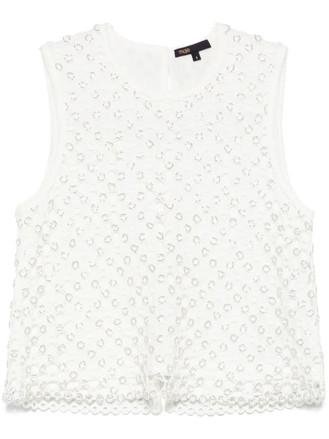 Maje bead-embellished top - White - zdjęcie produktu nr 1