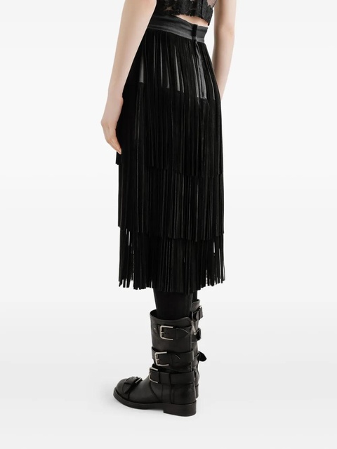 Dolce & Gabbana fringed organza skirt - Black - zdjęcie produktu nr 1