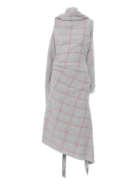 Jean Paul Gaultier fringed plaid dress - Grey - zdjęcie produktu nr 1