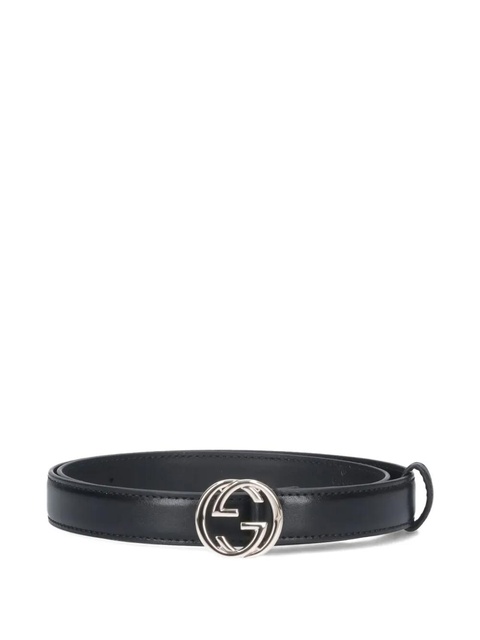 Gucci logo-buckle leather belt - Black - zdjęcie produktu nr 1