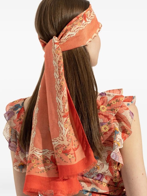 ETRO floral-print scarf - Orange - zdjęcie produktu nr 2