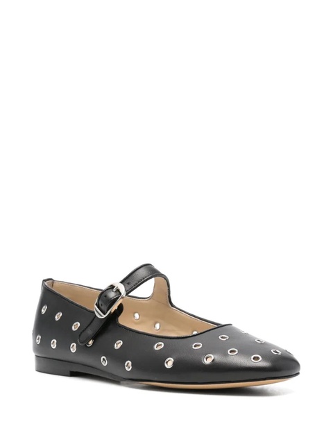 Le Monde Beryl eyelet-studded ballet flats - Black - zdjęcie produktu nr 2