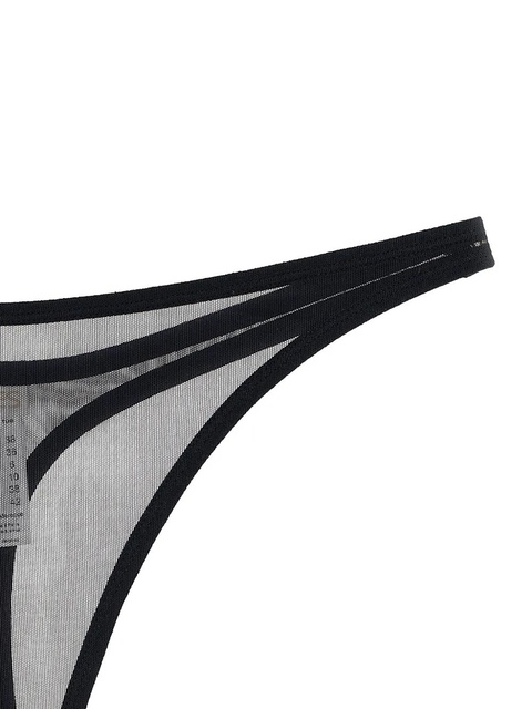 ERES Promesse tulle thong briefs - Black - zdjęcie produktu nr 1