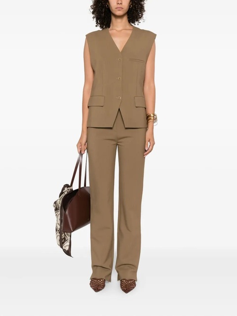 Nanushka buttoned sleeveless vest - Brown - zdjęcie produktu nr 2