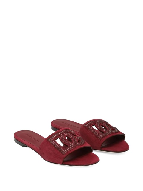 Dolce & Gabbana crystal-embellished sandals - Red - zdjęcie produktu nr 2