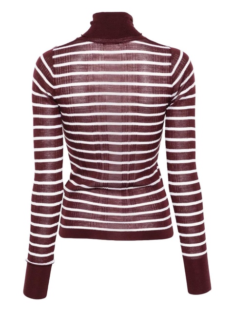 Alysi striped turtleneck top - Brown - zdjęcie produktu nr 2