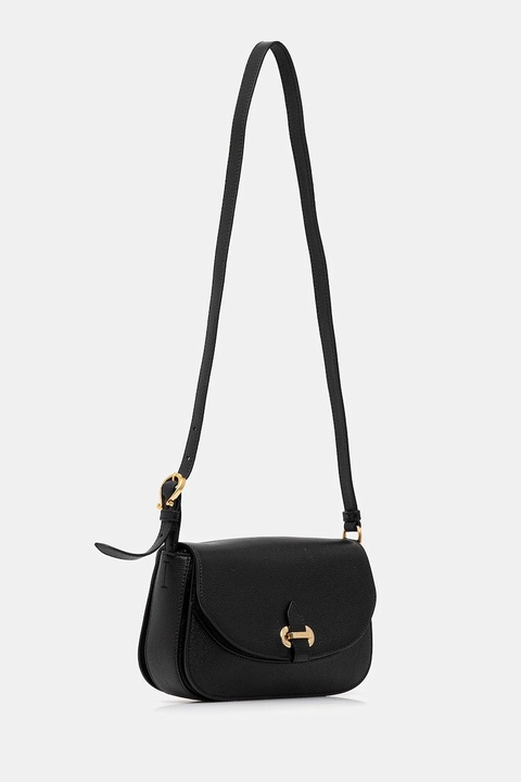 Pollini torebka skórzana kolor czarny PC4404PP0N QC0 - zdjęcie produktu nr 2