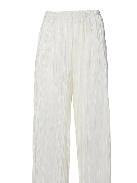 SOLOTRE pleated wide-leg trousers - Neutrals - zdjęcie produktu nr 2