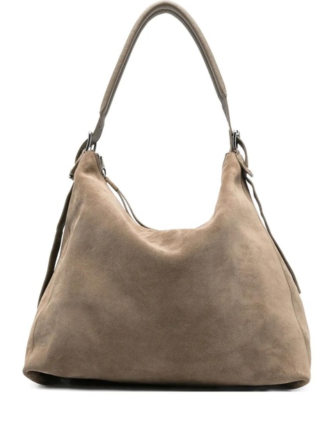LEMAIRE belted suede shoulder bag - Grey - zdjęcie produktu nr 1