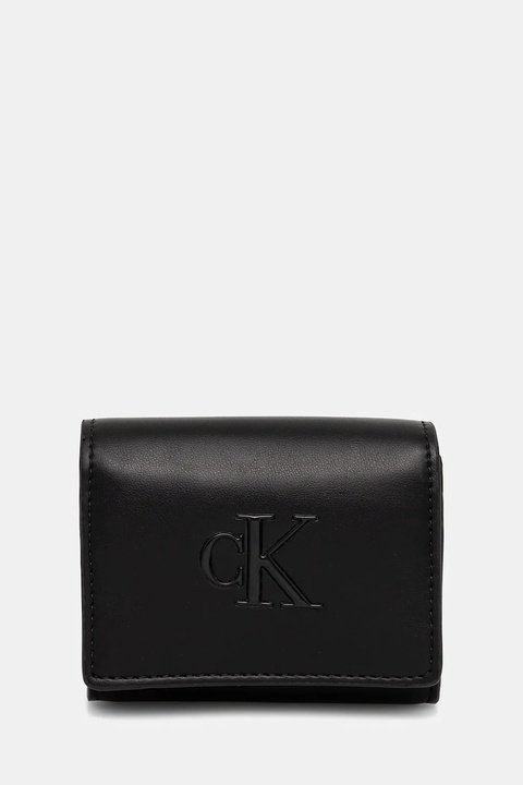 Calvin Klein portfel damski kolor czarny LV04F1047G - zdjęcie produktu nr 1