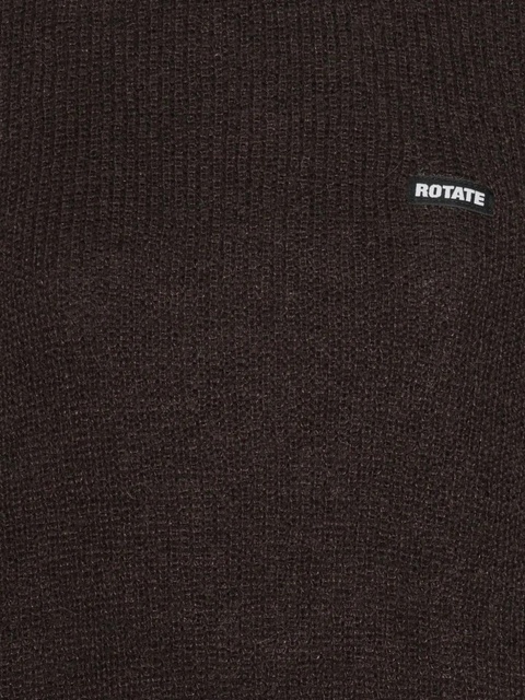 ROTATE BIRGER CHRISTENSEN crew-neck sweater - 2910 - CHICORY COFFEE - zdjęcie produktu nr 2