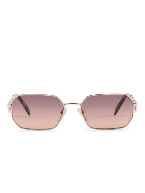 Prada Eyewear triangle-logo sunglasses - Gold - zdjęcie produktu nr 1