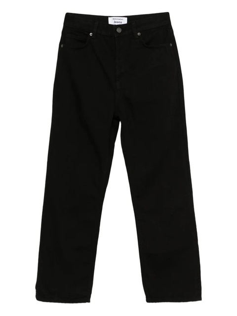 Reformation high-rise straight cropped jeans - Black - zdjęcie produktu nr 1