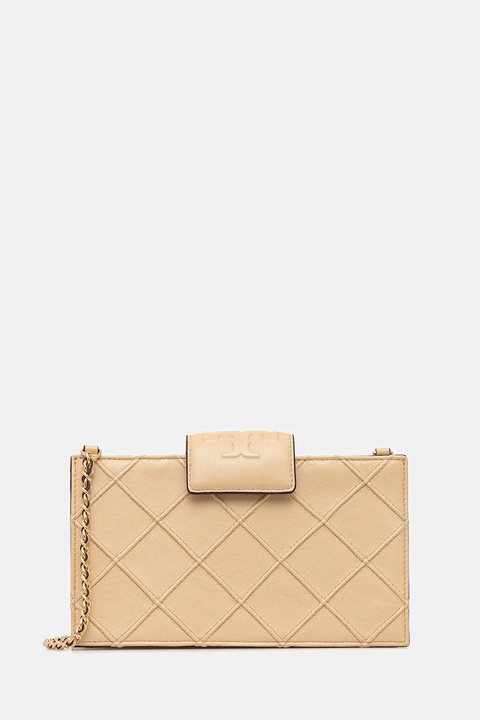 Tory Burch torebka skórzana Fleming kolor beżowy 167250-700 - zdjęcie produktu nr 1