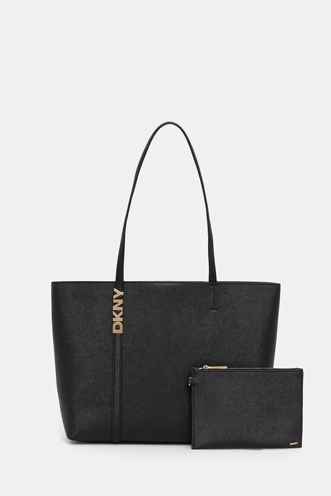 Dkny torebka skórzana kolor czarny R52AKG54 - zdjęcie produktu nr 1