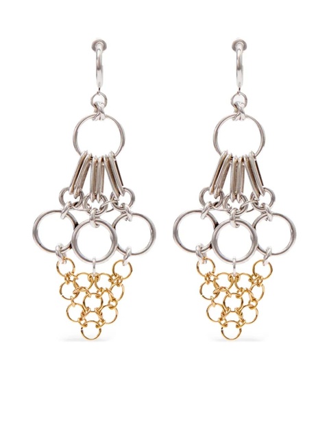 ISABEL MARANT Awar circle-chain earrings - Silver - zdjęcie produktu nr 1