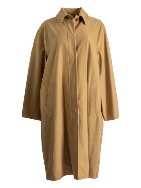 The Row cotton-cashmere coat - Brown - zdjęcie produktu nr 1