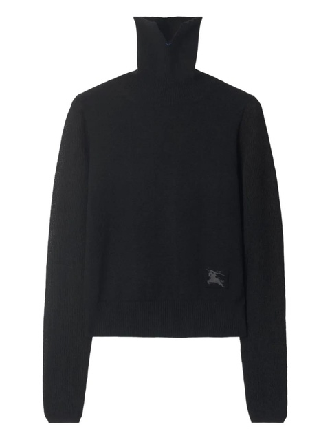 Burberry roll-neck logo sweater - Black - zdjęcie produktu nr 1