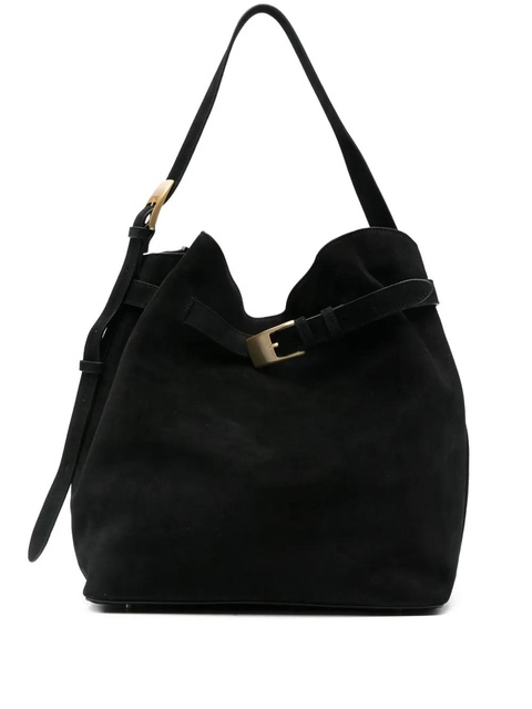 Elleme buckle-detail suede tote bag - Black - zdjęcie produktu nr 1