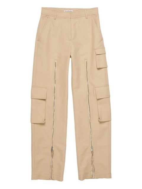 Acne Studios zip-detail cargo trousers - Neutrals - zdjęcie produktu nr 1