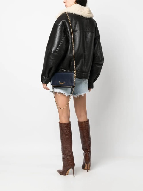 Zadig&Voltaire Rock leather crossbody bag - Blue - zdjęcie produktu nr 2