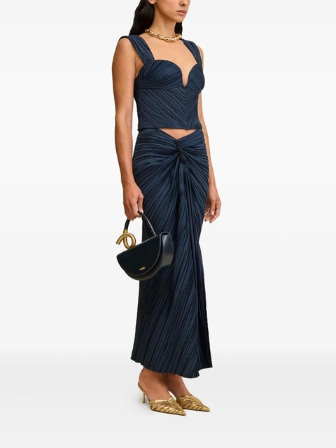 Cult Gaia pleated sweetheart-neck top - Blue - zdjęcie produktu nr 2