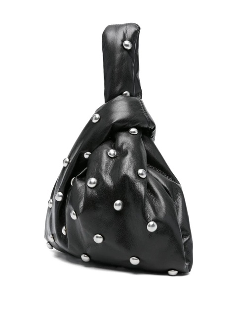 Nanushka small knotted stud-embellished clutch bag - Black - zdjęcie produktu nr 1
