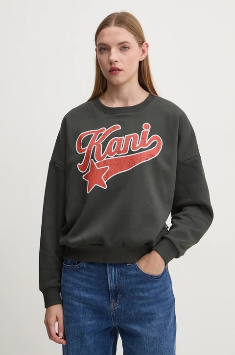 Karl Kani bluza damska kolor szary z nadrukiem 61200005 - zdjęcie produktu nr 1