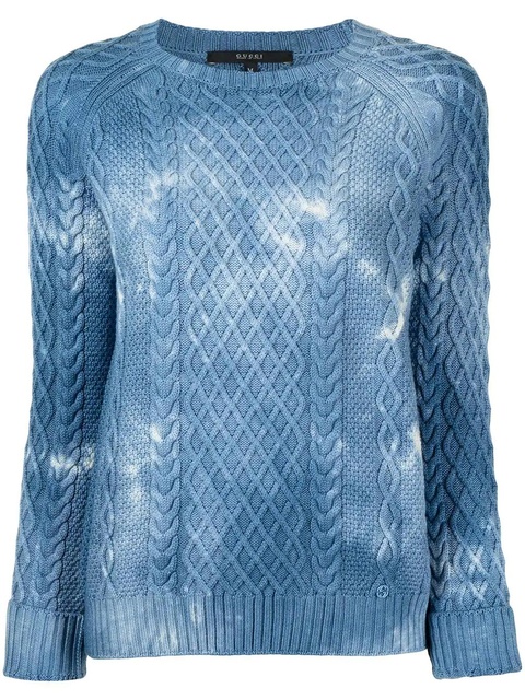 Gucci cable-knit tie-dye jumper - Blue - zdjęcie produktu nr 2