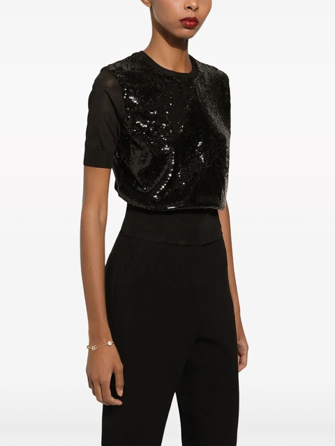 Dolce & Gabbana DG-plaque crystal-embellished bracelet - Gold - zdjęcie produktu nr 2