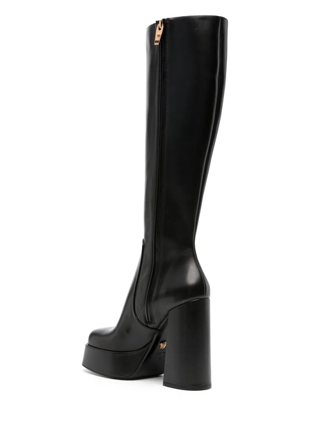 Versace Aevitas 125mm leather platform boots - Black - zdjęcie produktu nr 2