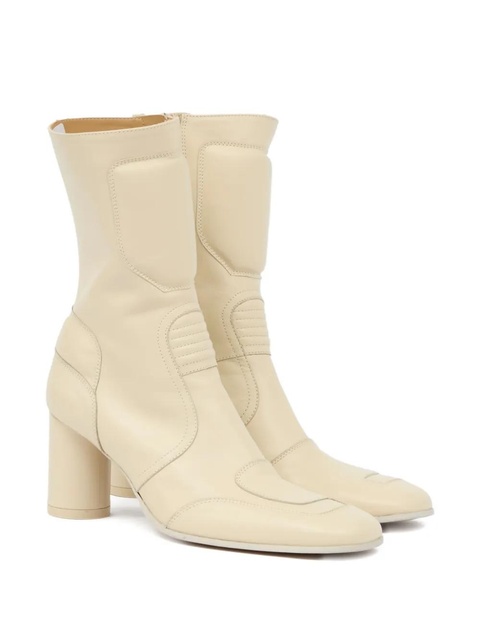 MM6 Maison Margiela 90mm block-heeled ankle boots - Neutrals - zdjęcie produktu nr 1