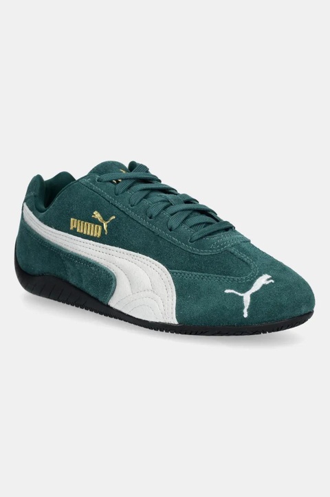 Puma sneakersy zamszowe Speedcat OG kolor zielony 398846 - zdjęcie produktu nr 1