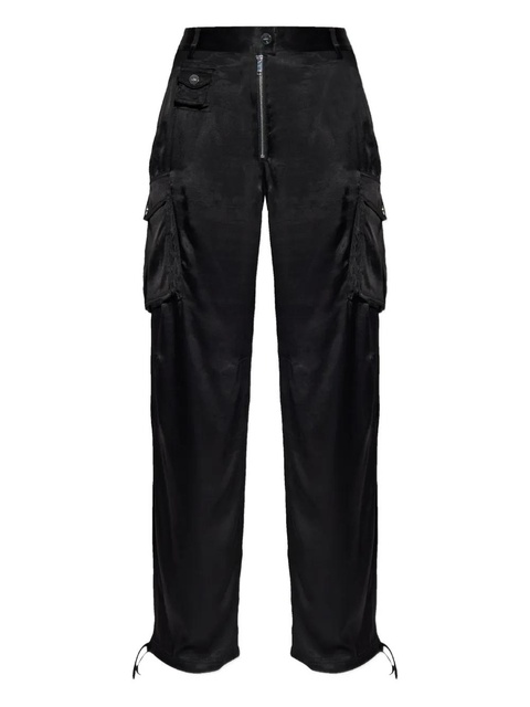 GANNI satin cargo trousers - Black - zdjęcie produktu nr 2