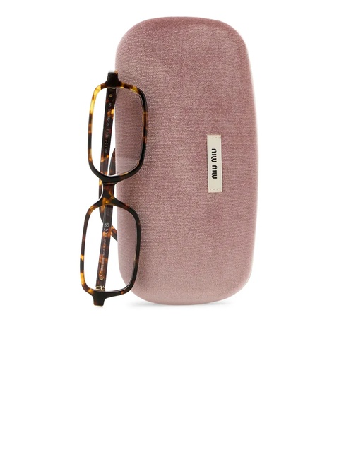 Miu Miu Eyewear rectangle-frame glasses - Brown - zdjęcie produktu nr 1