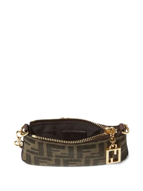 FENDI mini Baguette jacquard chain pouch - Brown - zdjęcie produktu nr 2