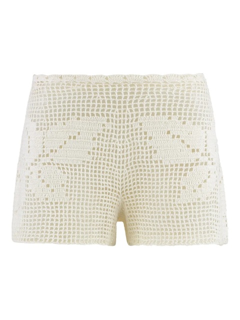 Magda Butrym crochet floral shorts - Neutrals - zdjęcie produktu nr 1