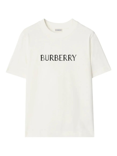 Burberry logo cotton T-shirt - White - zdjęcie produktu nr 1