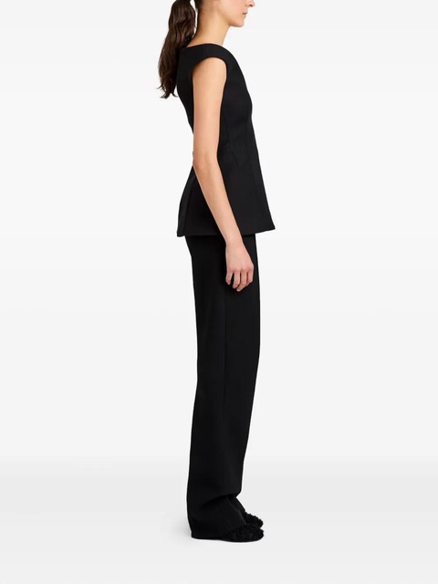 Proenza Schouler Mariam V-neck top - Black - zdjęcie produktu nr 2