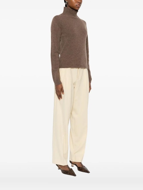 SOLOTRE funnel-neck sweater - Brown - zdjęcie produktu nr 2