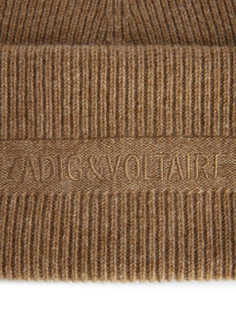 Zadig&Voltaire cashmere beanie hat - Brown - zdjęcie produktu nr 2