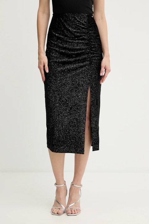 Armani Exchange spódnica welurowa kolor czarny midi ołówkowa XW000791 AF16143 - zdjęcie produktu nr 1