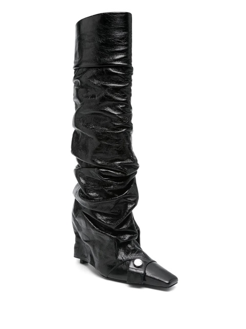 The Attico 95mm leather boots - Black - zdjęcie produktu nr 2