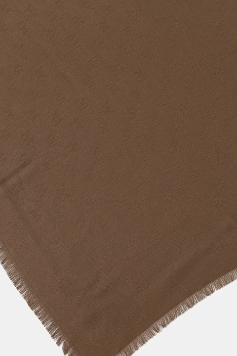 Weekend Max Mara chusta z wełną DIRE damska kolor brązowy gładka 2525546075600 - zdjęcie produktu nr 2